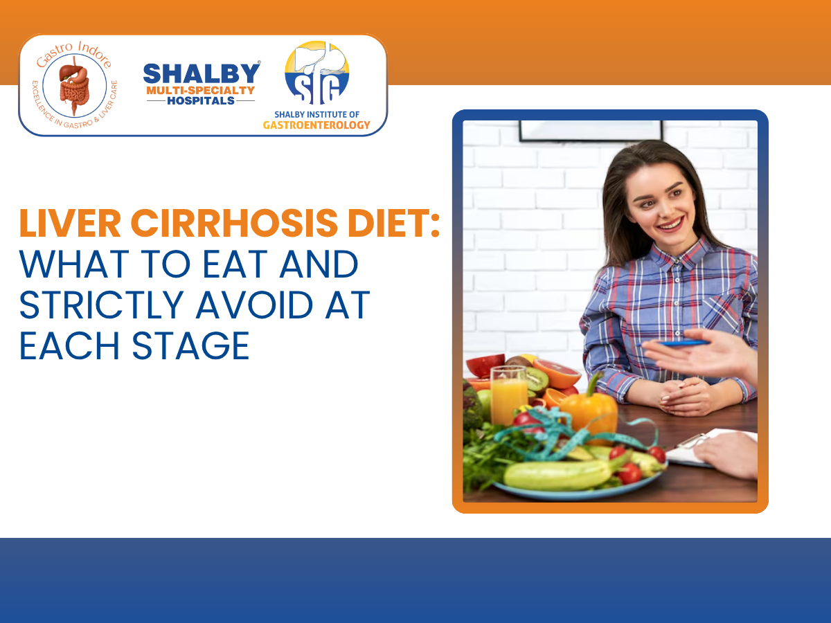 Liver cirrhosis diet chart showing foods to eat and avoid for better liver health