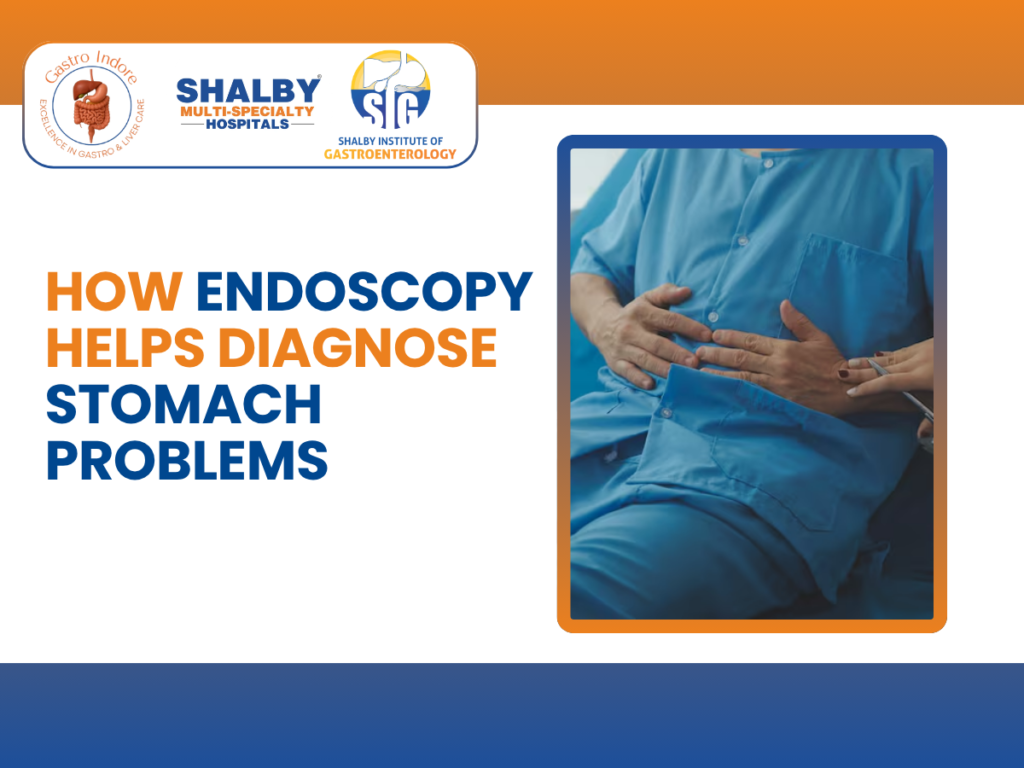 Upper GI endoscopy procedure used to diagnose stomach problems, acid reflux, ulcers, gastritis, and other digestive disorders.